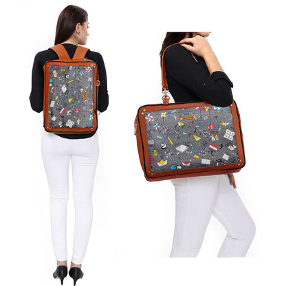 Luggage Backpack Origami Grey