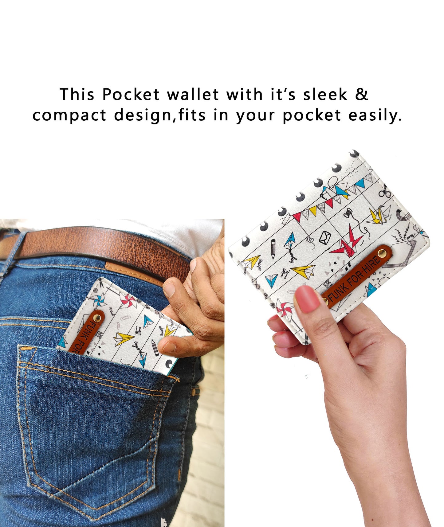 Origami Off White Pocket Wallet
