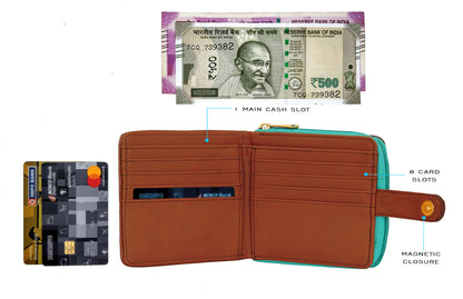 Combo Offers : Tree Loop Aqua & Pocket Teal Wallet