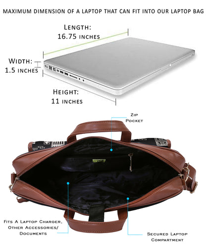 Wall One Pocket Laptop Bag 17 inch