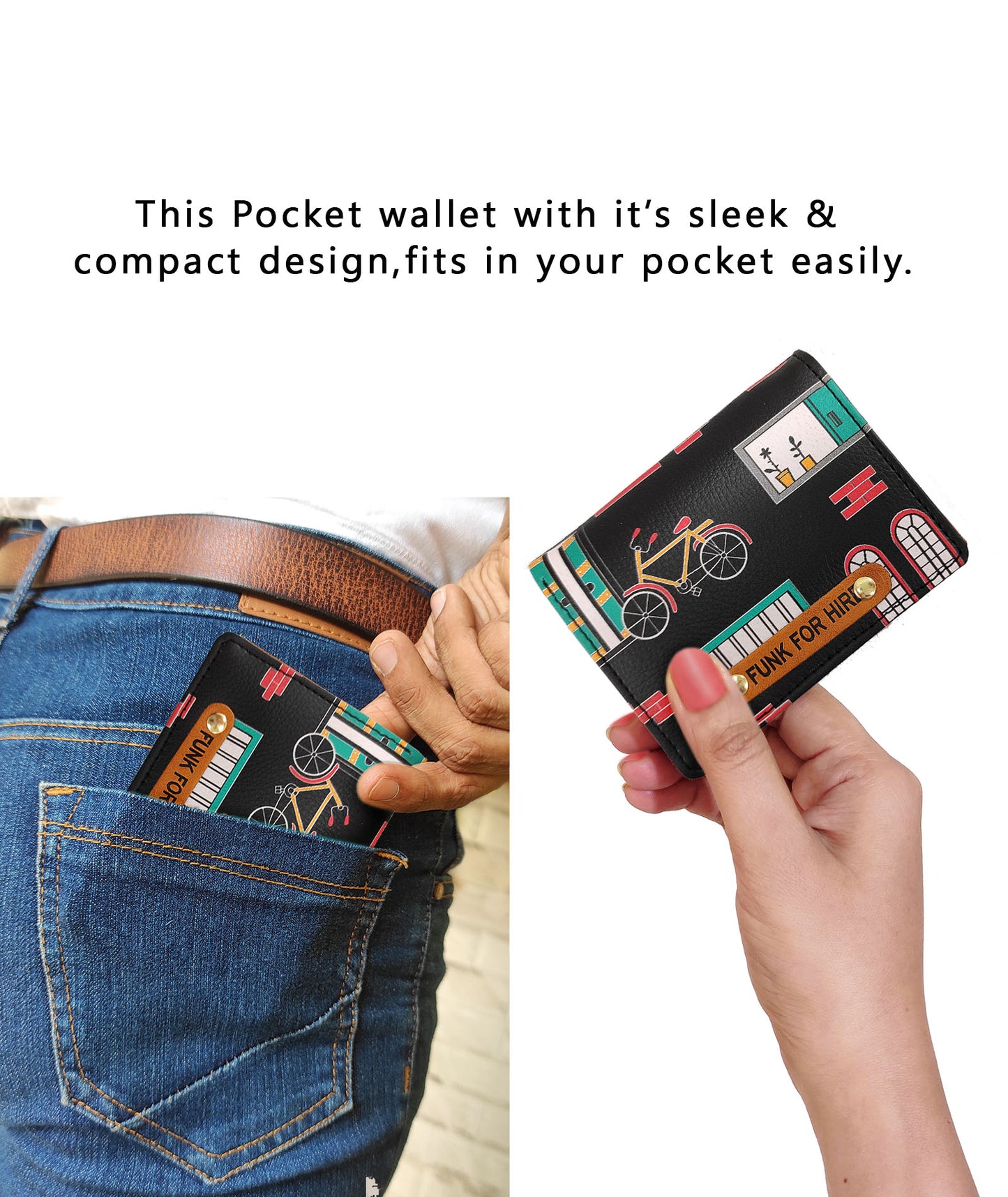 Combo Offers : Match Checks Drawstring Bag & Wall Pocket Black Wallet