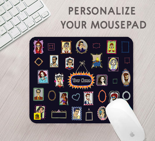 Personalized Photo Frames Printed Navy Anti - Slip Mouse Pad