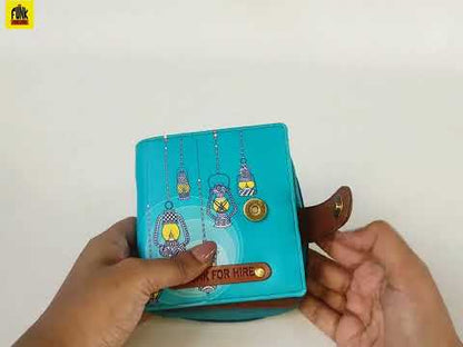 Latain Loop Wallet Aqua Blu