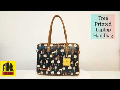 Laptop Handbag Tree Navy