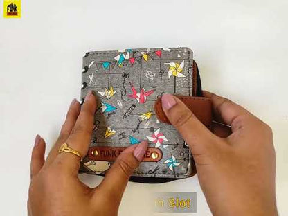 Origami Loop Wallet Grey