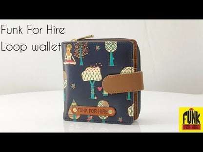 Tree Loop Wallet Navy Blue